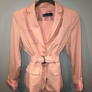 Eva Mendes Coral Pantsuit